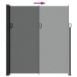 vidaXL Seitenmarkise Ausziehbar Anthrazit 220x600 cm vidaXL Seitenmarkise Ausziehbar Anthrazit 220x600 cm