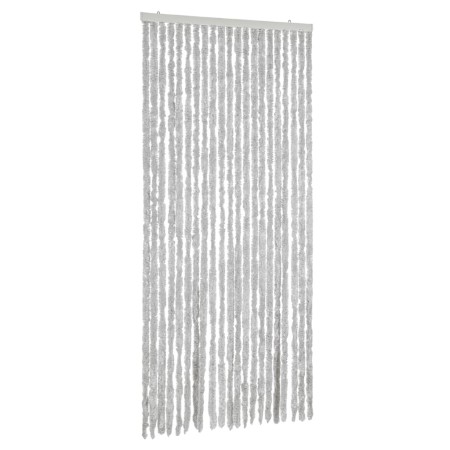 vidaXL Fliegenvorhang Grau 56x200 cm Chenille