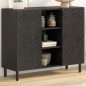 vidaXL Beistellschrank Schwarz 90x33x75 cm Massivholz Mango vidaXL Beistellschrank Schwarz 90x33x75 cm Massivholz Mango
