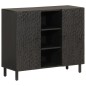 vidaXL Beistellschrank Schwarz 90x33x75 cm Massivholz Mango vidaXL Beistellschrank Schwarz 90x33x75 cm Massivholz Mango