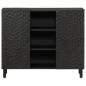 vidaXL Beistellschrank Schwarz 90x33x75 cm Massivholz Mango vidaXL Beistellschrank Schwarz 90x33x75 cm Massivholz Mango