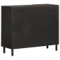 vidaXL Beistellschrank Schwarz 90x33x75 cm Massivholz Mango vidaXL Beistellschrank Schwarz 90x33x75 cm Massivholz Mango