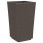 vidaXL Pflanzkübel 4 Stk. Braun 32,5x32,5x57 cm PP vidaXL Pflanzkübel 4 Stk. Braun 32,5x32,5x57 cm PP