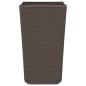 vidaXL Pflanzkübel 4 Stk. Braun 32,5x32,5x57 cm PP vidaXL Pflanzkübel 4 Stk. Braun 32,5x32,5x57 cm PP