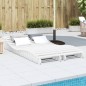 vidaXL Sonnenliegen 2 Stk. Weiß 205x60x31,5 cm Massivholz Kiefer vidaXL Sonnenliegen 2 Stk. Weiß 205x60x31,5 cm Massivholz Kiefer