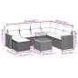 vidaXL 8-tlg. Garten-Sofagarnitur mit Kissen Schwarz Poly Rattan vidaXL 8-tlg. Garten-Sofagarnitur mit Kissen Schwarz Poly Rattan
