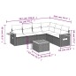 vidaXL 7-tlg. Garten-Sofagarnitur mit Kissen Schwarz Poly Rattan vidaXL 7-tlg. Garten-Sofagarnitur mit Kissen Schwarz Poly Rattan