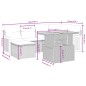 vidaXL 7-tlg. Garten-Sofagarnitur mit Kissen Schwarz Poly Rattan vidaXL 7-tlg. Garten-Sofagarnitur mit Kissen Schwarz Poly Rattan