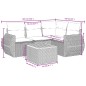 vidaXL 5-tlg. Garten-Sofagarnitur mit Kissen Schwarz Poly Rattan vidaXL 5-tlg. Garten-Sofagarnitur mit Kissen Schwarz Poly Rattan