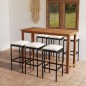 7-tlg. Gartenbar-Set mit Kissen Schwarz 7-tlg. Gartenbar-Set mit Kissen Schwarz