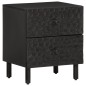 vidaXL Nachttische 2 Stk. Schwarz 40x33x46 cm Massivholz Mango vidaXL Nachttische 2 Stk. Schwarz 40x33x46 cm Massivholz Mango
