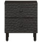 vidaXL Nachttische 2 Stk. Schwarz 40x33x46 cm Massivholz Mango vidaXL Nachttische 2 Stk. Schwarz 40x33x46 cm Massivholz Mango