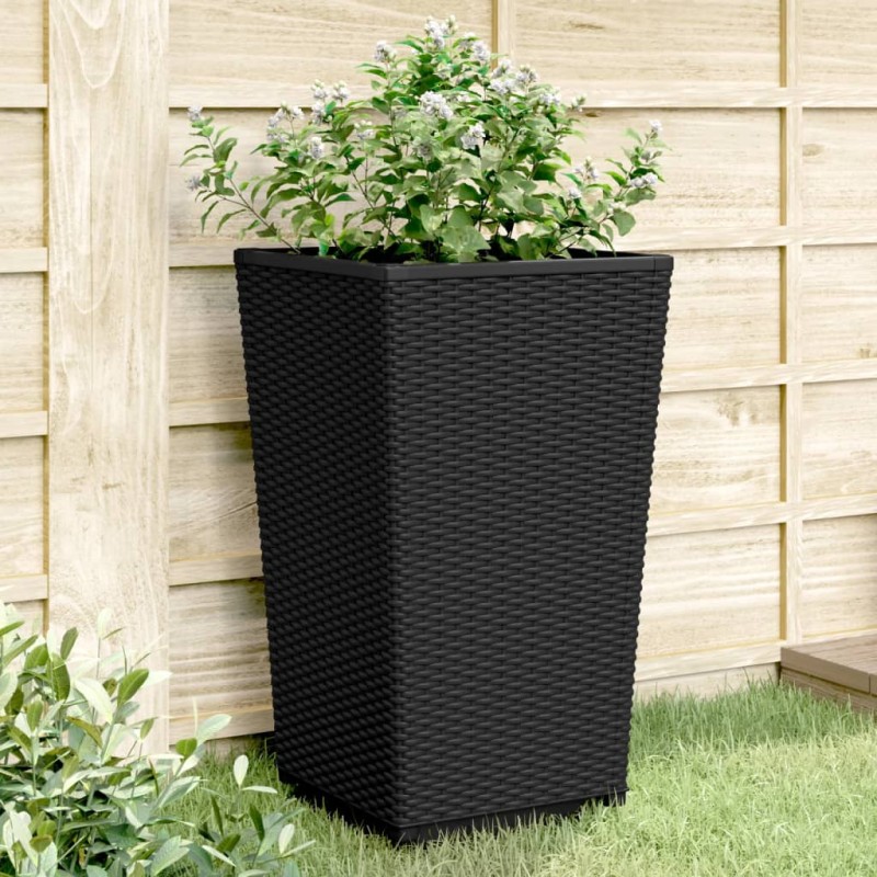vidaXL Pflanzkübel 2 Stk. Schwarz 32,5x32,5x57 cm PP vidaXL Pflanzkübel 2 Stk. Schwarz 32,5x32,5x57 cm PP