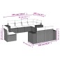 vidaXL 8-tlg. Garten-Sofagarnitur mit Kissen Schwarz Poly Rattan vidaXL 8-tlg. Garten-Sofagarnitur mit Kissen Schwarz Poly Rattan