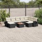 vidaXL 10-tlg. Garten-Sofagarnitur mit Kissen Schwarz Poly Rattan vidaXL 10-tlg. Garten-Sofagarnitur mit Kissen Schwarz Poly Rattan