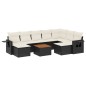 vidaXL 10-tlg. Garten-Sofagarnitur mit Kissen Schwarz Poly Rattan vidaXL 10-tlg. Garten-Sofagarnitur mit Kissen Schwarz Poly Rattan
