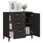 vidaXL Sideboard VIKEN Schwarz 80x40x80 cm Holzwerkstoff vidaXL Sideboard VIKEN Schwarz 80x40x80 cm Holzwerkstoff