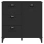 vidaXL Sideboard VIKEN Schwarz 80x40x80 cm Holzwerkstoff vidaXL Sideboard VIKEN Schwarz 80x40x80 cm Holzwerkstoff