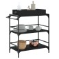 vidaXL Küchenwagen Schwarz 81,5x41x92,5 cm Holzwerkstoff vidaXL Küchenwagen Schwarz 81,5x41x92,5 cm Holzwerkstoff
