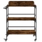 vidaXL Küchenwagen Räuchereiche 81,5x41x92,5 cm Holzwerkstoff vidaXL Küchenwagen Räuchereiche 81,5x41x92,5 cm Holzwerkstoff