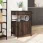 vidaXL Küchenwagen Braun Eichen-Optik 56x43x89,5 cm Holzwerkstoff vidaXL Küchenwagen Braun Eichen-Optik 56x43x89,5 cm Holzwerkstoff