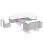 vidaXL 11-tlg. Garten-Sofagarnitur mit Kissen Schwarz Poly Rattan vidaXL 11-tlg. Garten-Sofagarnitur mit Kissen Schwarz Poly Rattan