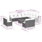 vidaXL 13-tlg. Garten-Sofagarnitur mit Kissen Schwarz Poly Rattan vidaXL 13-tlg. Garten-Sofagarnitur mit Kissen Schwarz Poly Rattan