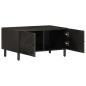 vidaXL Couchtisch Schwarz 80x50x40 cm Massivholz Mango vidaXL Couchtisch Schwarz 80x50x40 cm Massivholz Mango