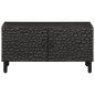 vidaXL Couchtisch Schwarz 80x50x40 cm Massivholz Mango vidaXL Couchtisch Schwarz 80x50x40 cm Massivholz Mango