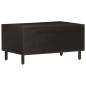 vidaXL Couchtisch Schwarz 80x50x40 cm Massivholz Mango vidaXL Couchtisch Schwarz 80x50x40 cm Massivholz Mango