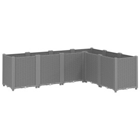 vidaXL Pflanzkübel Hellgrau 160x120x53 cm PP