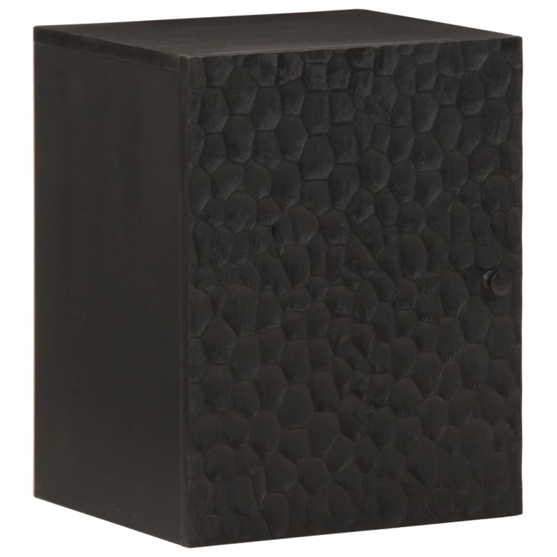 vidaXL Bad-Wandschrank Schwarz 38x33x48 cm Massivholz Mango vidaXL Bad-Wandschrank Schwarz 38x33x48 cm Massivholz Mango
