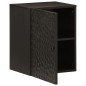 vidaXL Bad-Wandschrank Schwarz 38x33x48 cm Massivholz Mango vidaXL Bad-Wandschrank Schwarz 38x33x48 cm Massivholz Mango