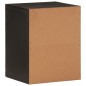 vidaXL Bad-Wandschrank Schwarz 38x33x48 cm Massivholz Mango vidaXL Bad-Wandschrank Schwarz 38x33x48 cm Massivholz Mango
