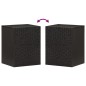 vidaXL Bad-Wandschrank Schwarz 38x33x48 cm Massivholz Mango vidaXL Bad-Wandschrank Schwarz 38x33x48 cm Massivholz Mango