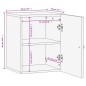 vidaXL Bad-Wandschrank Schwarz 38x33x48 cm Massivholz Mango vidaXL Bad-Wandschrank Schwarz 38x33x48 cm Massivholz Mango