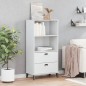 vidaXL Bücherschrank VIKEN Weiß 60x35x123 cm Holzwerkstoff vidaXL Bücherschrank VIKEN Weiß 60x35x123 cm Holzwerkstoff