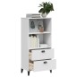 vidaXL Bücherschrank VIKEN Weiß 60x35x123 cm Holzwerkstoff vidaXL Bücherschrank VIKEN Weiß 60x35x123 cm Holzwerkstoff