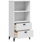 vidaXL Bücherschrank VIKEN Weiß 60x35x123 cm Holzwerkstoff vidaXL Bücherschrank VIKEN Weiß 60x35x123 cm Holzwerkstoff