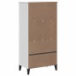 vidaXL Bücherschrank VIKEN Weiß 60x35x123 cm Holzwerkstoff vidaXL Bücherschrank VIKEN Weiß 60x35x123 cm Holzwerkstoff