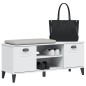 vidaXL Schuhbank VIKEN Weiß 106x35x45 cm Holzwerkstoff vidaXL Schuhbank VIKEN Weiß 106x35x45 cm Holzwerkstoff