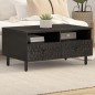 vidaXL Couchtisch Schwarz 80x54x40 cm Massivholz Mango vidaXL Couchtisch Schwarz 80x54x40 cm Massivholz Mango