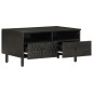 vidaXL Couchtisch Schwarz 80x54x40 cm Massivholz Mango vidaXL Couchtisch Schwarz 80x54x40 cm Massivholz Mango