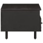 vidaXL Couchtisch Schwarz 80x54x40 cm Massivholz Mango vidaXL Couchtisch Schwarz 80x54x40 cm Massivholz Mango
