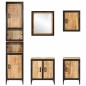 vidaXL 5-tlg. Badmöbel-Set Eisen und Massivholz Mango vidaXL 5-tlg. Badmöbel-Set Eisen und Massivholz Mango