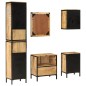 vidaXL 5-tlg. Badmöbel-Set Eisen und Massivholz Mango vidaXL 5-tlg. Badmöbel-Set Eisen und Massivholz Mango