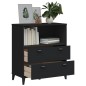 vidaXL Bücherschrank VIKEN Schwarz 80x40x90 cm Holzwerkstoff vidaXL Bücherschrank VIKEN Schwarz 80x40x90 cm Holzwerkstoff