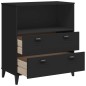 vidaXL Bücherschrank VIKEN Schwarz 80x40x90 cm Holzwerkstoff vidaXL Bücherschrank VIKEN Schwarz 80x40x90 cm Holzwerkstoff