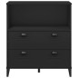 vidaXL Bücherschrank VIKEN Schwarz 80x40x90 cm Holzwerkstoff vidaXL Bücherschrank VIKEN Schwarz 80x40x90 cm Holzwerkstoff