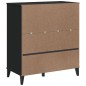 vidaXL Bücherschrank VIKEN Schwarz 80x40x90 cm Holzwerkstoff vidaXL Bücherschrank VIKEN Schwarz 80x40x90 cm Holzwerkstoff